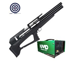 Carabina PCP Artemis P35 Bullpup Blackened 5.5mm + Compressor de AR KMD + Alvos