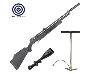 Carabina PCP Artemis PR900S G2 4.5mm VR + Bomba Manual PCP + Luneta 6-24x50 11mm + Alvos