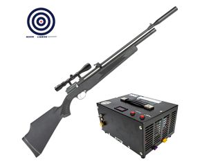 Carabina PCP Artemis PR900S G2 4.5mm VR + Compressor de Ar Portátil + Luneta Rossi 3-9x40