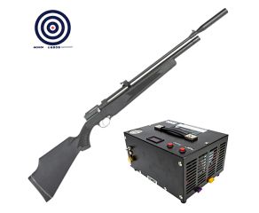 Carabina de PCP Artemis PR900S G2 4.5mm VR + Compressor de Ar Portátil + Alvos