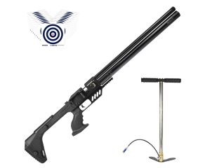 Carabina PCP Aselkon Emperador LS-I 5.5mm + Bomba Manual PCP + Alvos