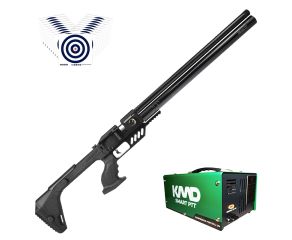 Carabina PCP Aselkon Emperador LS-I 5.5mm + Compressor de AR KMD + Alvos
