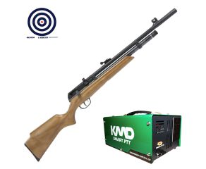 Carabina PCP Beeman Raider 1331 Madeira 5.5mm + Compressor de AR KMD + Alvos