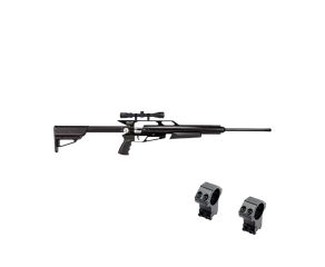 Carabina PCP Custom GIII 6.35mm + Luneta 3-9x40 + Suporte Rossi 11mm