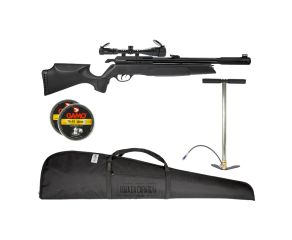 Carabina PCP Gamo Arrow 5.5mm + Luneta 3-9x40 + Bomba Manual + Chumbinho + Capa