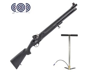 Carabina PCP Hatsan Galatian 6 Auto 5.5mm + Bomba Manual PCP + Alvos