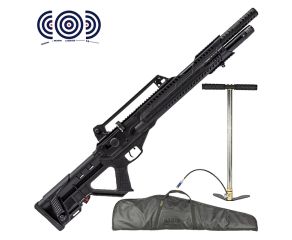 Carabina PCP Hatsan Invader Auto 5.5mm + Bomba Manual PCP + Capa Magnum LC + Alvos