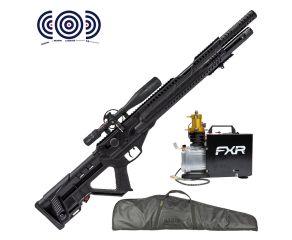 Carabina PCP Hatsan Invader Auto 5.5mm + Compressor Portatil + Luneta 6-24x50 Diamond + Capa + Alvos