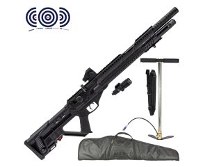 Carabina PCP Hatsan Invader Auto 5.5mm + Bomba PCP + Red Dot + Lanterna + Bandoleira + Capa + Alvos