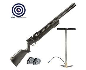 Carabina PCP Leviathan PS-P Nova Vista 5.5mm + Bomba Manual PCP + Magazine + Alvos