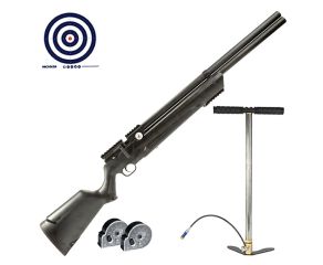 Carabina PCP Leviathan PS-R2 Nova Vista 5.5mm + Bomba Manual PCP + Magazine + Alvos