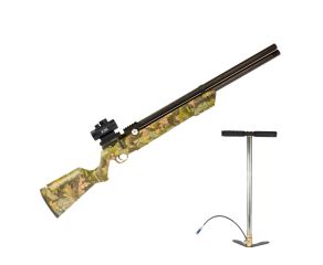 Carabina PCP Leviathan PS-R2 Nova Vista Camuflada 5.5mm + Bomba Manual 300 BAR + Red Dot