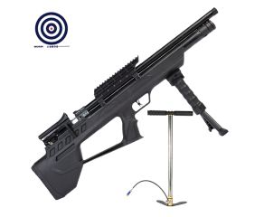 Carabina PCP Niksan ELF-S Bullpup 5.5mm + Bomba Manual PCP + Alvos