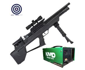Carabina PCP Niksan ELF-S Bullpup 5.5mm + Compressor de AR KMD + Luneta 4x32 + Alvos