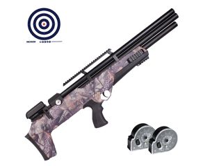Carabina PCP Nova Vista Bullpup Behemoth PS-R3-S Camuflada 5.5mm + Magazine + Alvos