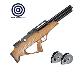 Carabina PCP Nova Vista Bullpup Behemoth PS-R3-SF Wood 5.5mm + Magazine + Alvos