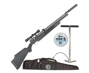 Carabina PCP PR900S G2 5.5mm + Bomba Manual 300 BAR + Luneta 4x32 Rossi + Capa + Chumbinhos