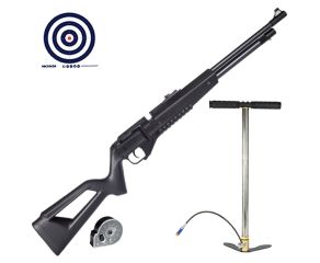 Carabina PCP QGK G850 5.5mm + Bomba Manual PCP + Magazine + Alvos
