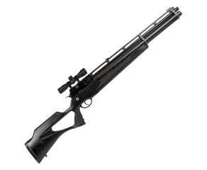 Carabina PCP R8 Black Standard Rossi 6.35mm + Luneta 4x32 Thunder Outdoors Compacta