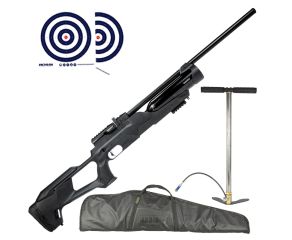 Carabina de Pressao PCP Reximex Accura 5.5mm + Bomba Manual PCP + Capa LC + Alvos