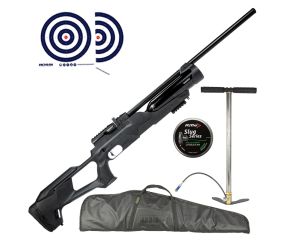 Carabina de Pressao PCP Reximex Accura 5.5mm + Bomba Manual PCP + Capa LC + Chumbos + Alvos