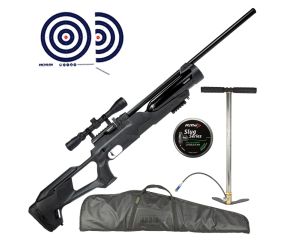 Carabina de Pressao PCP Reximex Accura 5.5mm + Bomba Manual + Luneta + Capa LC + Chumbinhos + Alvos