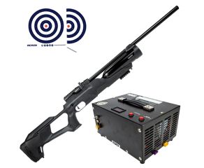 Carabina de Pressao PCP Reximex Accura 5.5mm + Compressor de Ar + Alvos