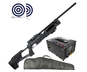 Carabina de Pressao PCP Reximex Accura 5.5mm + Compressor de Ar + Capa LC + Alvos