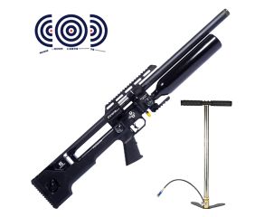Carabina PCP Reximex Throne Gen 2 5.5mm + Bomba Manual PCP + Alvos