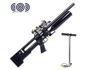 Carabina PCP Reximex Throne Gen 2 5.5mm + Luneta 1.2-6X24 IR + Bomba Manual PCP + Alvos
