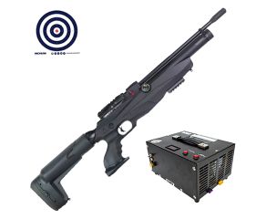 Carabina PCP Reximex Tormenta 5.5mm + Compressor de Ar Portatil + Alvos
