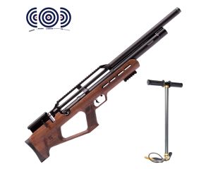 Carabina PCP Reximex Zone Wood 5.5mm + Bomba Manual PCP Tuxing + Alvos