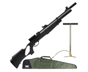 Carabina PCP Rossi Dione 5.5mm + Bomba Manual Rossi + Capa Universal para Carabina