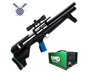 Carabina PCP Stoeger XM1 Bullpup 5.5mm + Compressor de AR KMD + Luneta 4x32 + Alvos