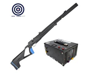 Carabina PCP Stoeger XM1 S4 Supressor 5.5mm + Bomba Manual PCP + Alvos