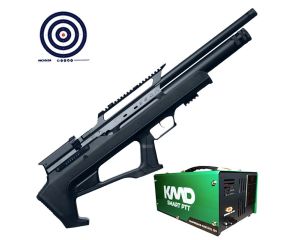 Carabina PCP Zeon Effecto Bullpup 5.5mm + Compressor de AR KMD + Alvos