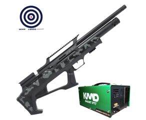 Carabina PCP Zeon Effecto Bullpup Camuflada 5.5mm + Compressor de AR KMD + Alvos