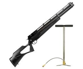 Carabina PCP R8 Black Standard Rossi 5.5mm + Bomba Manual PCP Rossi 2020
