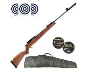Carabina de Pressao Rossi Black Bear Nitro 6.35mm + Capa Magnum LC + Kit Chumbinhos + Alvos