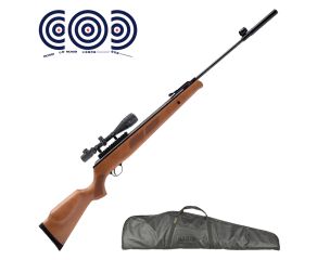 Carabina de Pressao Rossi Black Bear Nitro 6.35mm + Luneta 6-24x50 11mm + Capa + Alvos