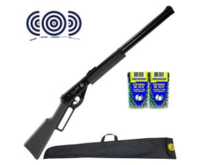 Carabina Rossi Cowboy 4.5mm + Capa + Esferas + Alvos kit 1