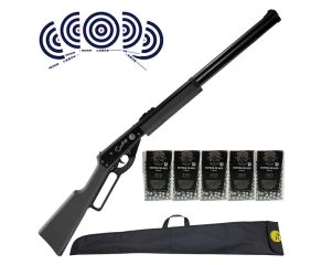 Carabina de Pressao Rossi Cowboy Lever Action 4.5mm + Esferas + Capa Rossi 45p + Alvos