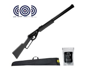 Carabina Rossi Cowboy Lever Action 4 5mm + Capa Rossi 45p + Esfera de aco 4 5mm + Alvos