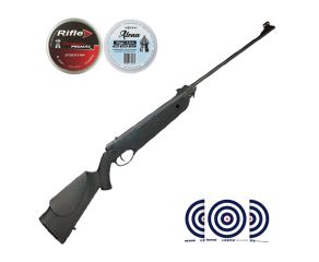 Carabina de Pressao Rossi Nova Dione 5 5mm + Chumbos Rifle + Chumbos Votex + Alvos