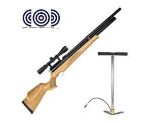 Carabina PCP Artemis M22 Uller 4.5mm + Bomba Manual PCP 300 Bar + Luneta 3 9x40 SFP + Alvos