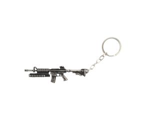 Chaveiro em Metal Rifle M16 Prata