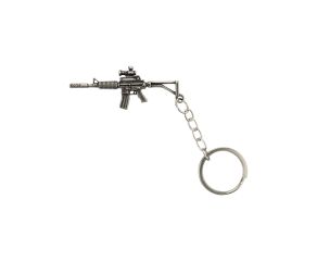 Chaveiro em Metal Rifle M4 Prata