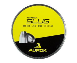 Chumbinho Aurok Slug 21gr 5.5mm 250 Un