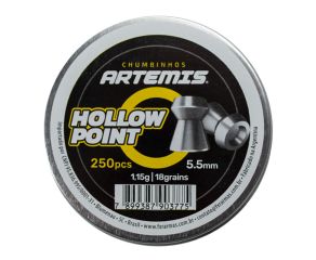 Chumbinho Artemis Hollow Point 5.5mm 250 Unidades