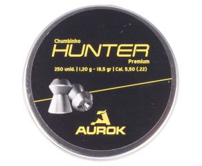 Chumbinhos Aurok Hunter Premium 5.5mm 250 Un